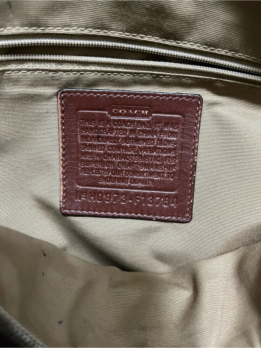 Vintage Coach Brown Leather Hobo Shoulder Bag
